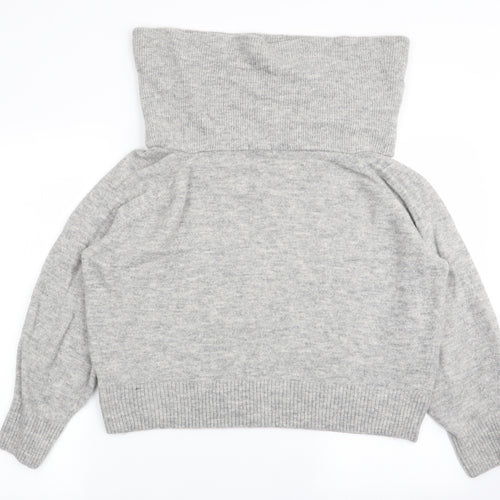 H&M Womens Grey   Pullover Jumper Size M