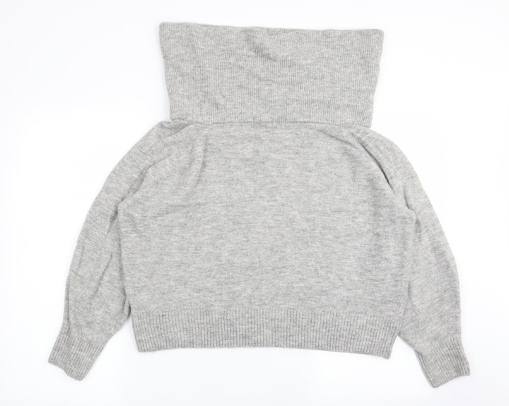 H&M Womens Grey   Pullover Jumper Size M