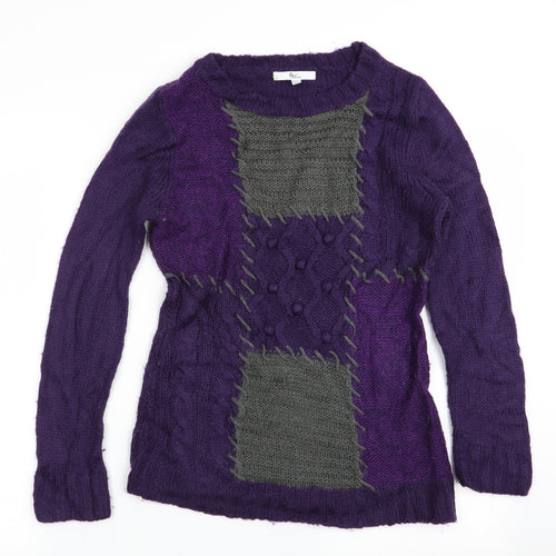 Klass Womens Purple   Pullover Jumper Size S