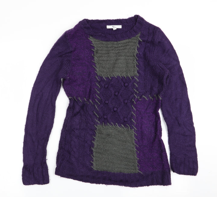 Klass Womens Purple   Pullover Jumper Size S