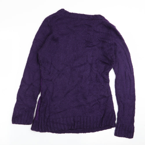 Klass Womens Purple   Pullover Jumper Size S