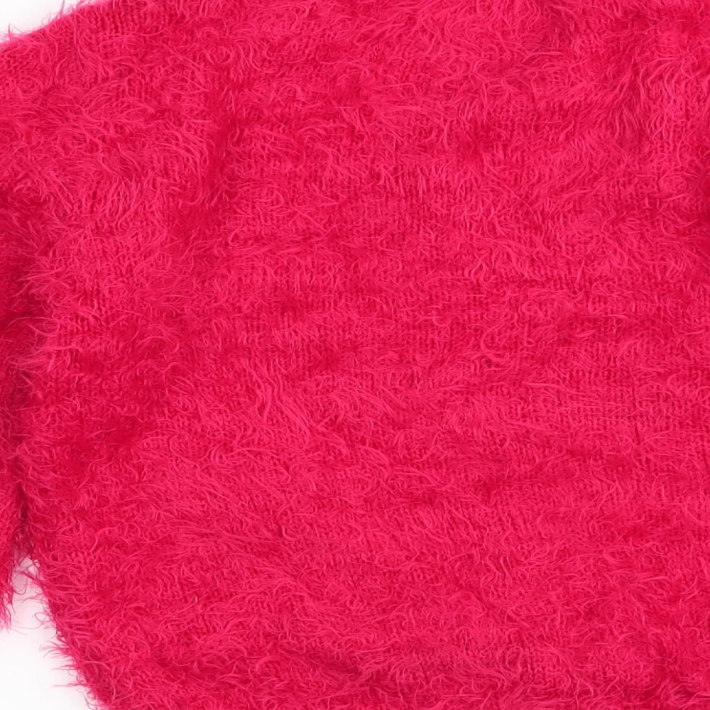 Primark Girls Red   Pullover Jumper Size 4-5 Years  - chrismtas