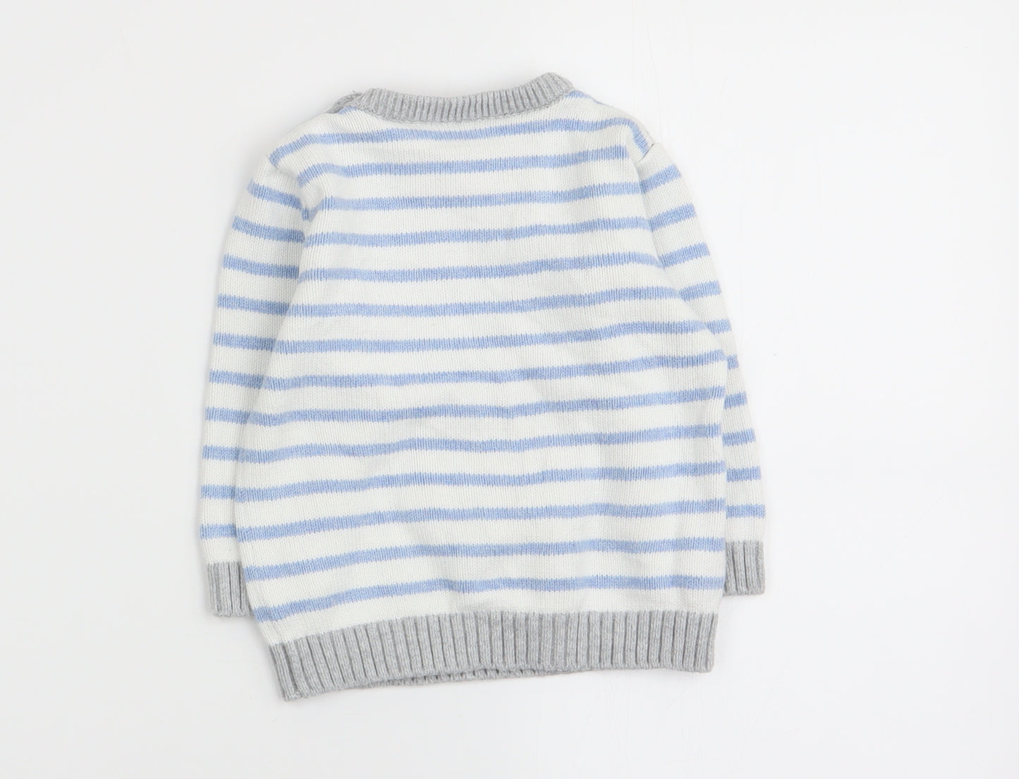 Nutmeg Boys Multicoloured Striped  Pullover Jumper Size 6-9 Months