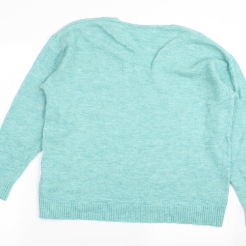 H&M Womens Blue   Pullover Jumper Size M