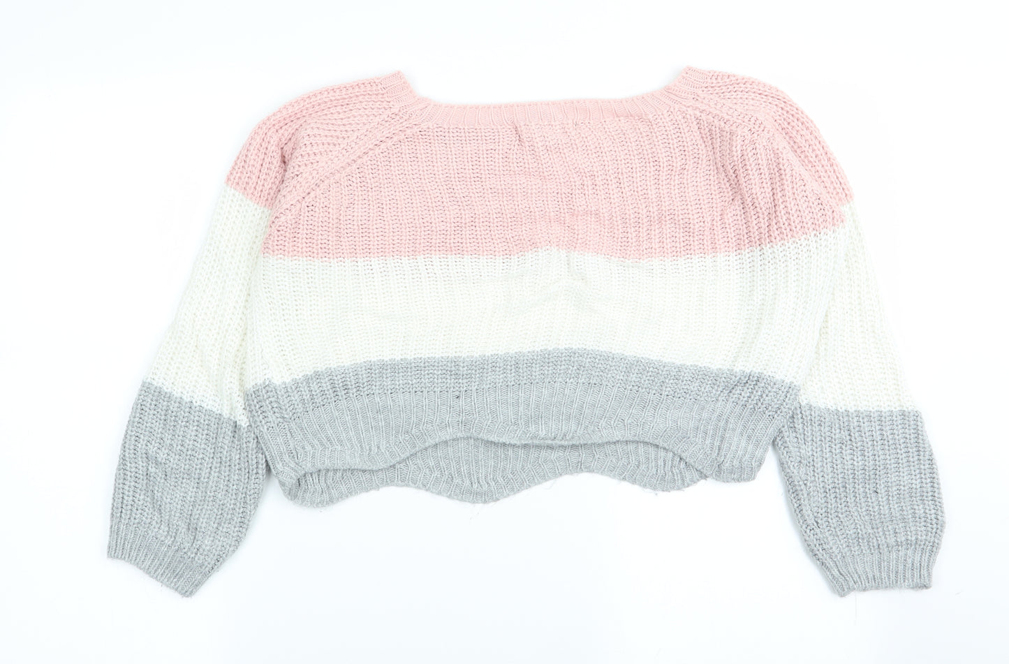 cameo rose Womens Multicoloured Striped  Pullover Jumper Size S