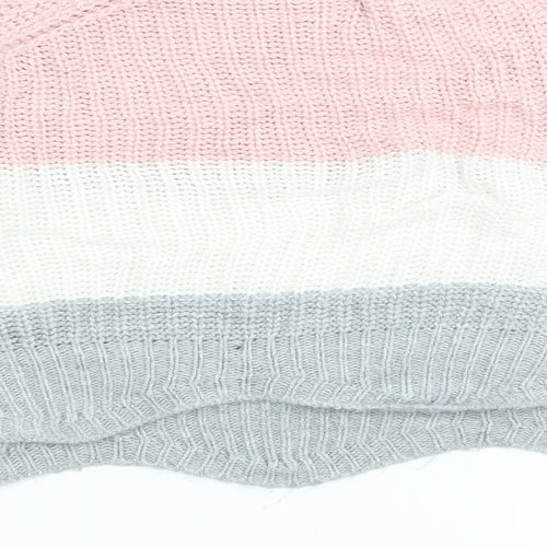 cameo rose Womens Multicoloured Striped  Pullover Jumper Size S