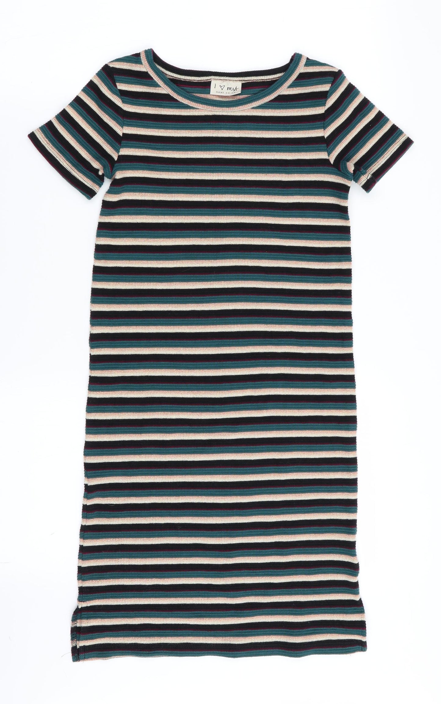 NEXT Girls Multicoloured Striped  Fit & Flare  Size 8 Years