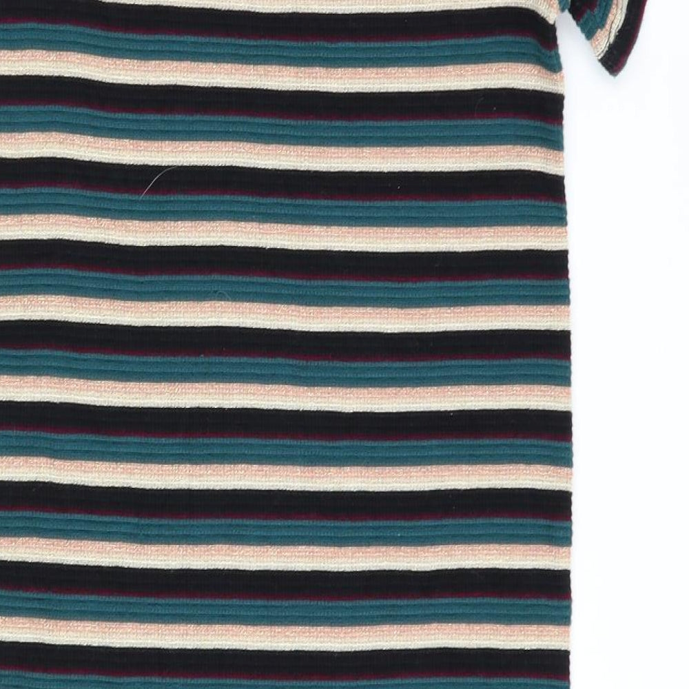 NEXT Girls Multicoloured Striped  Fit & Flare  Size 8 Years