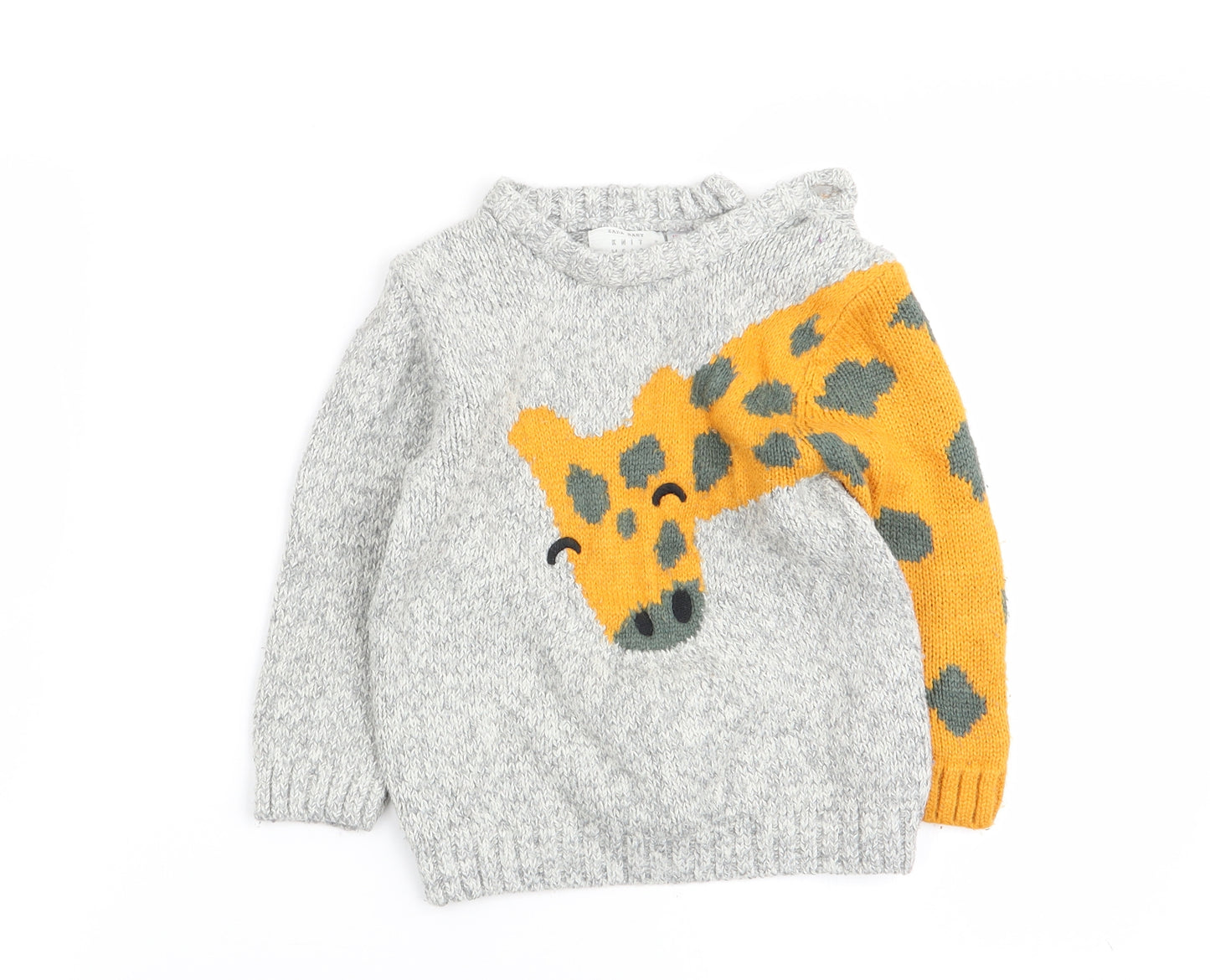 Zara Boys Multicoloured Animal Print  Pullover Jumper Size 18-24 Months