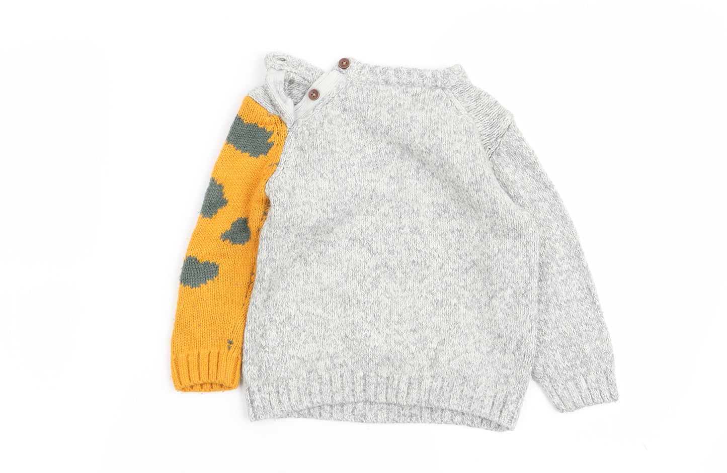 Zara Boys Multicoloured Animal Print  Pullover Jumper Size 18-24 Months