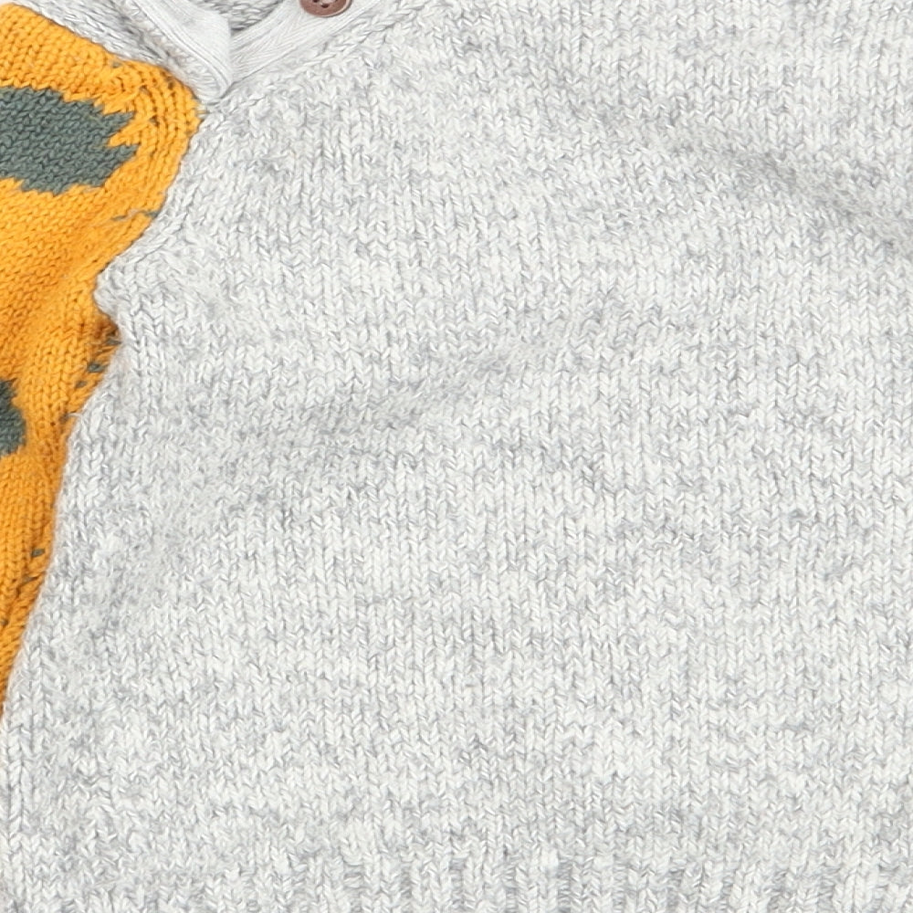 Zara Boys Multicoloured Animal Print  Pullover Jumper Size 18-24 Months
