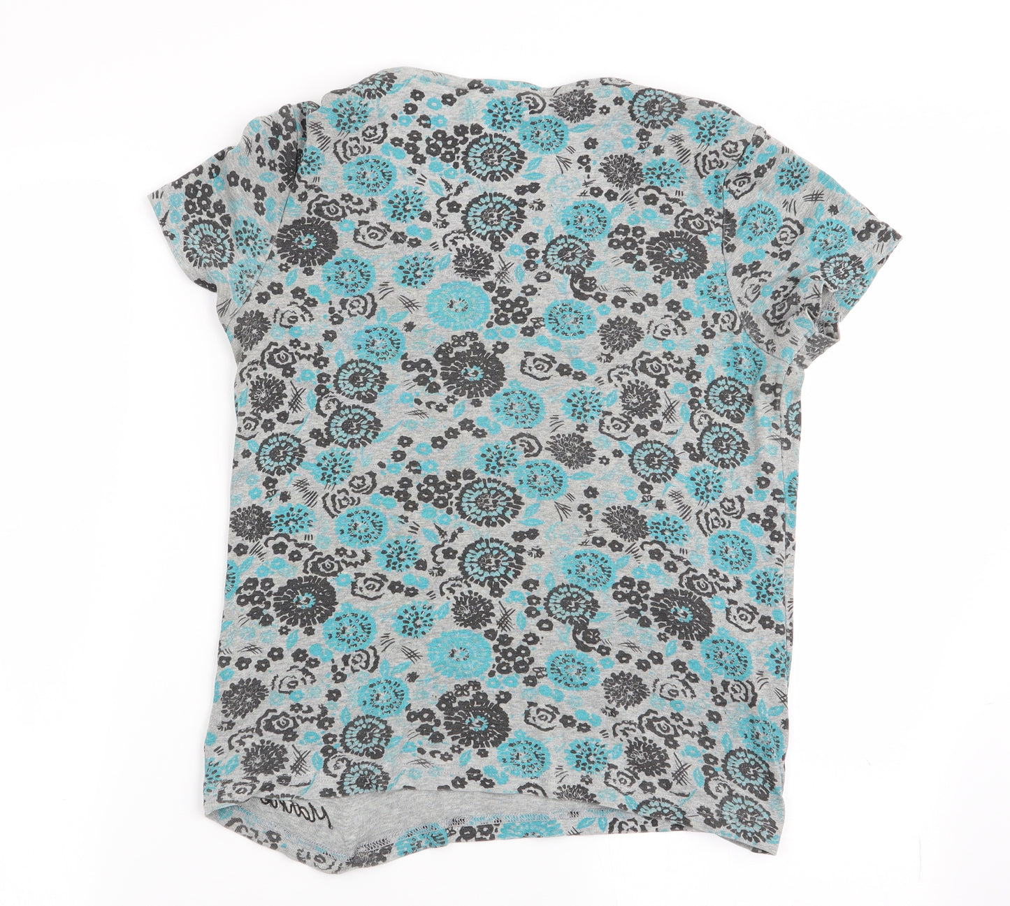 Maine Womens Multicoloured Floral  Basic T-Shirt Size 10