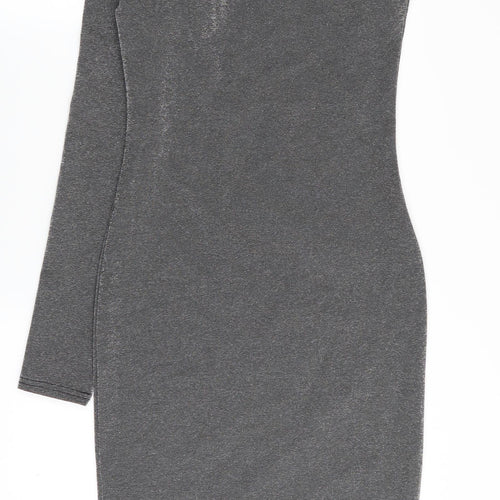 Warehouse Womens Grey   Fit & Flare  Size 8