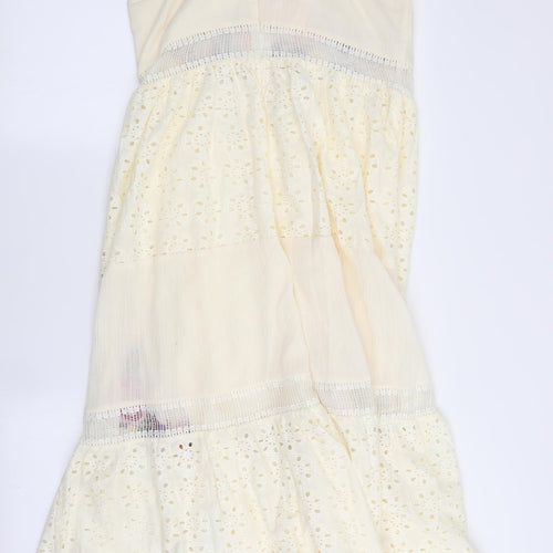 ASOS Womens Ivory Floral  Fit & Flare  Size 12