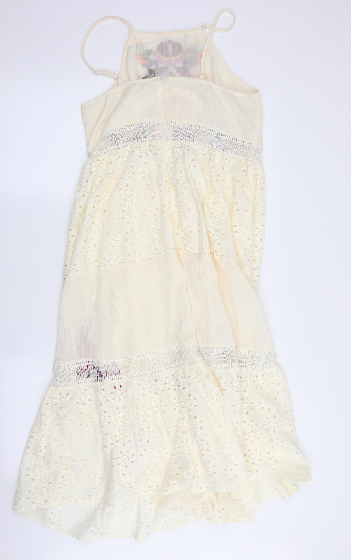 ASOS Womens Ivory Floral  Fit & Flare  Size 12