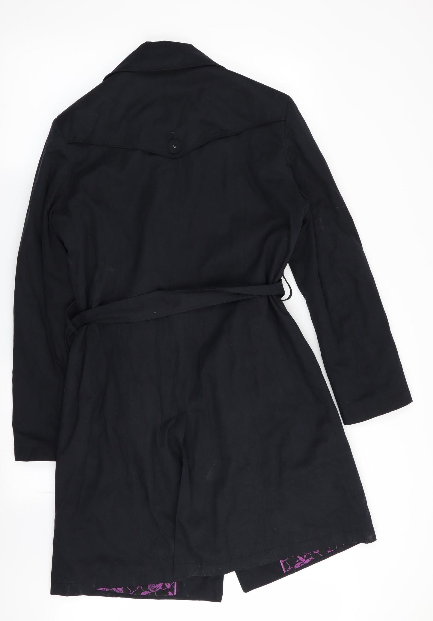Debenhams Womens Blue   Overcoat Coat Size 14