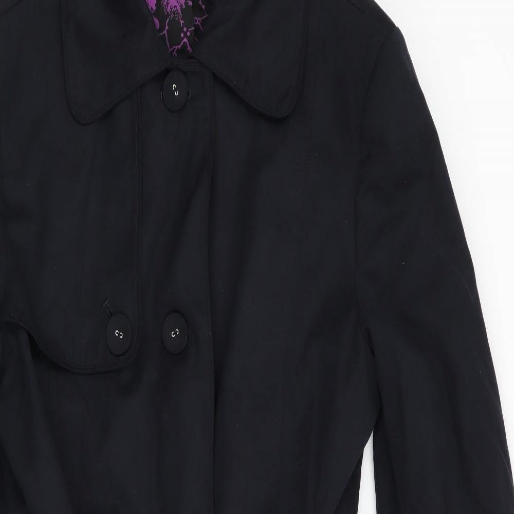 Debenhams Womens Blue   Overcoat Coat Size 14