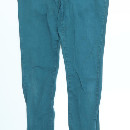DENIM &CO Womens Green   Skinny Jeans Size 10 L30 in