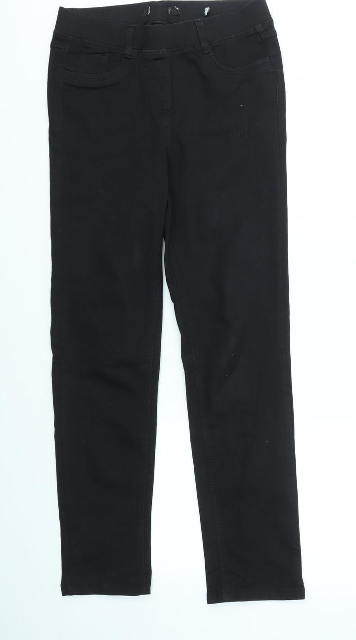 Preworn Womens Black   Skinny Jeans Size 10 L30 in - stretch waistband