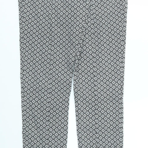 Primark Womens Multicoloured Geometric  Trousers  Size 10 L30 in - stretch waistband