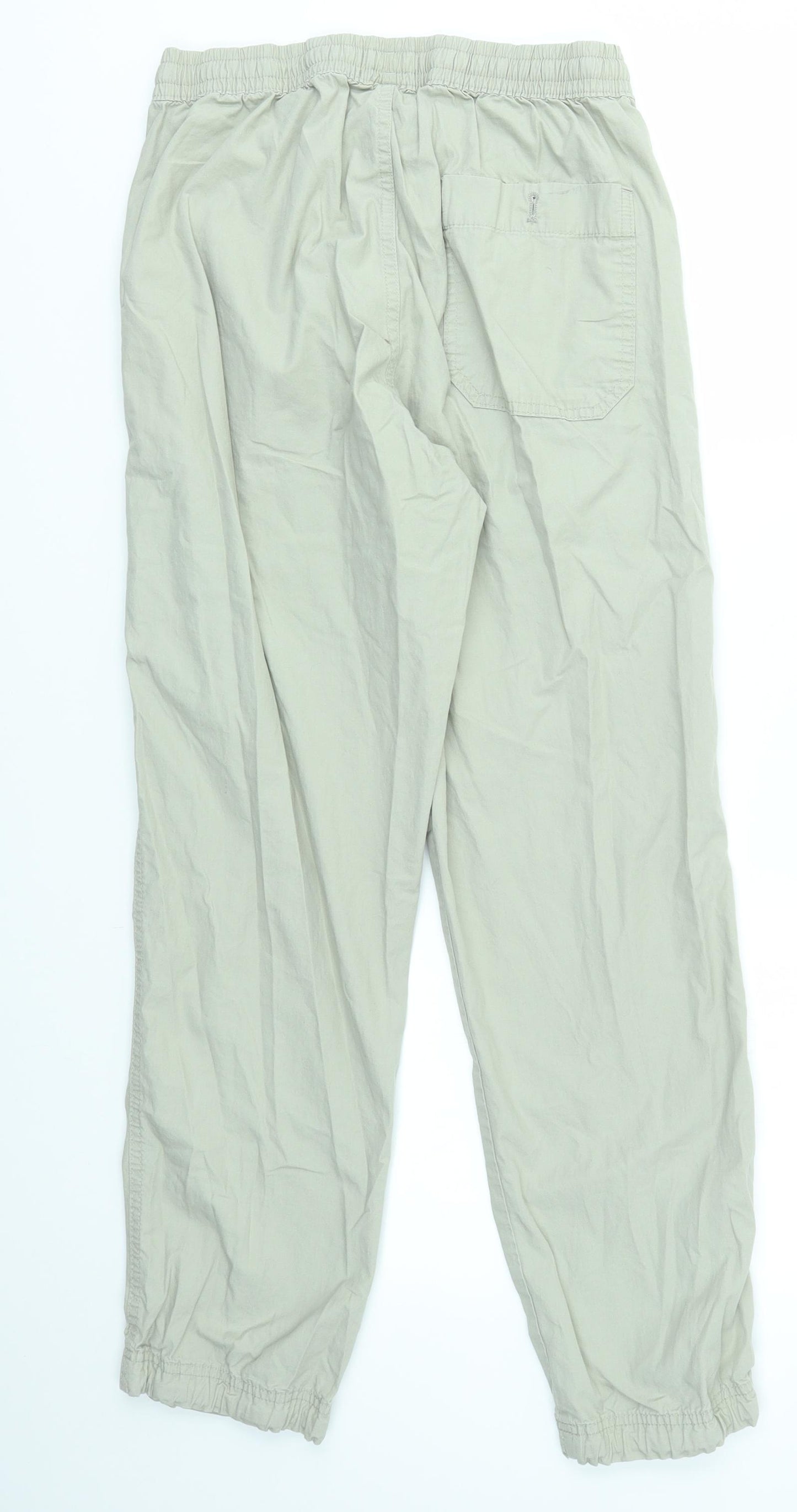 M&S Womens Grey   Paperbag Shorts Size 30 - stretch waistband