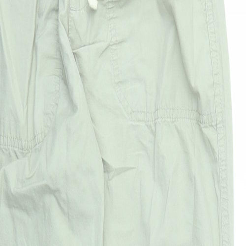 M&S Womens Grey   Paperbag Shorts Size 30 - stretch waistband