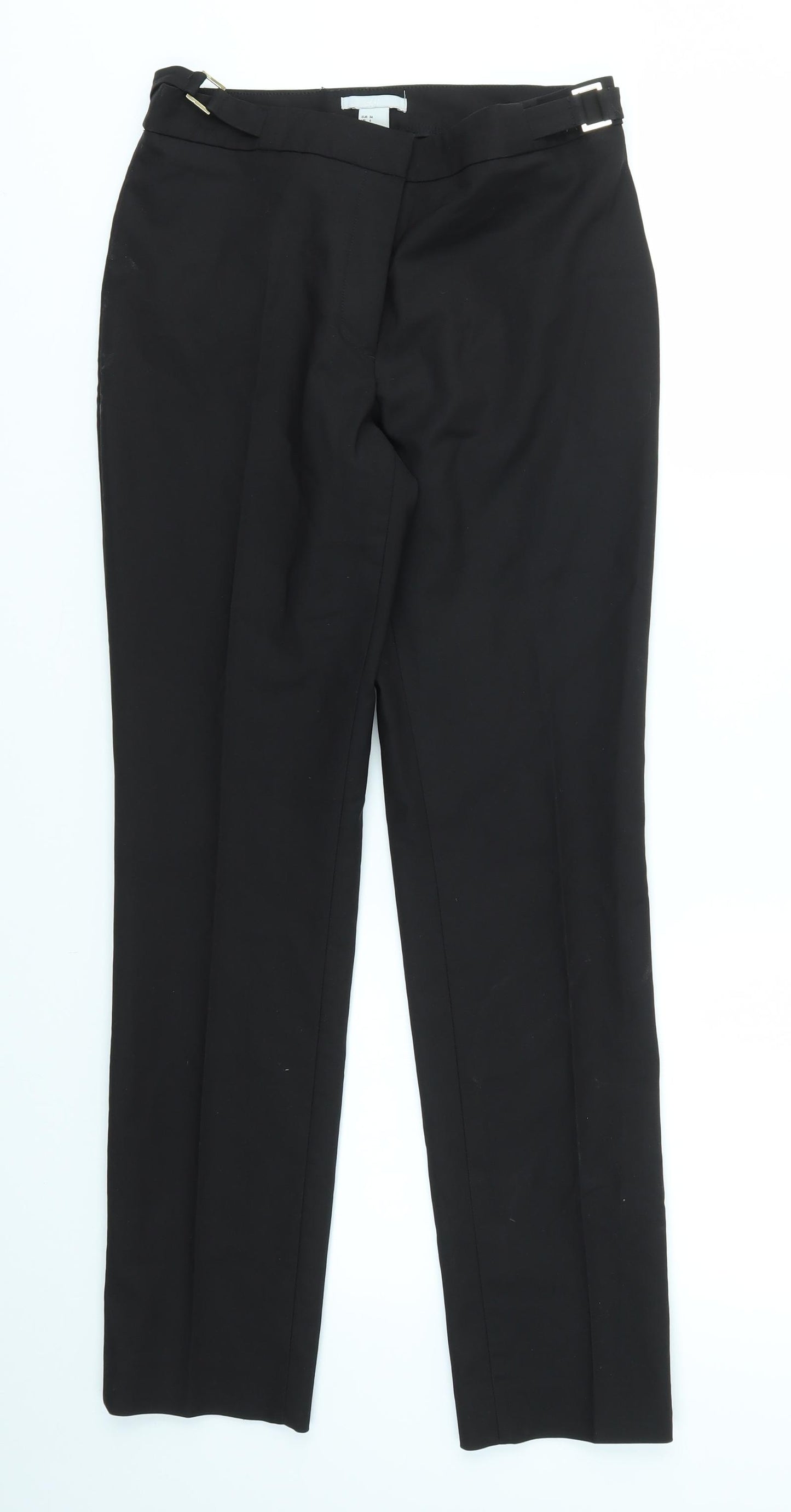 H&M Womens Black   Trousers  Size 6 L29 in