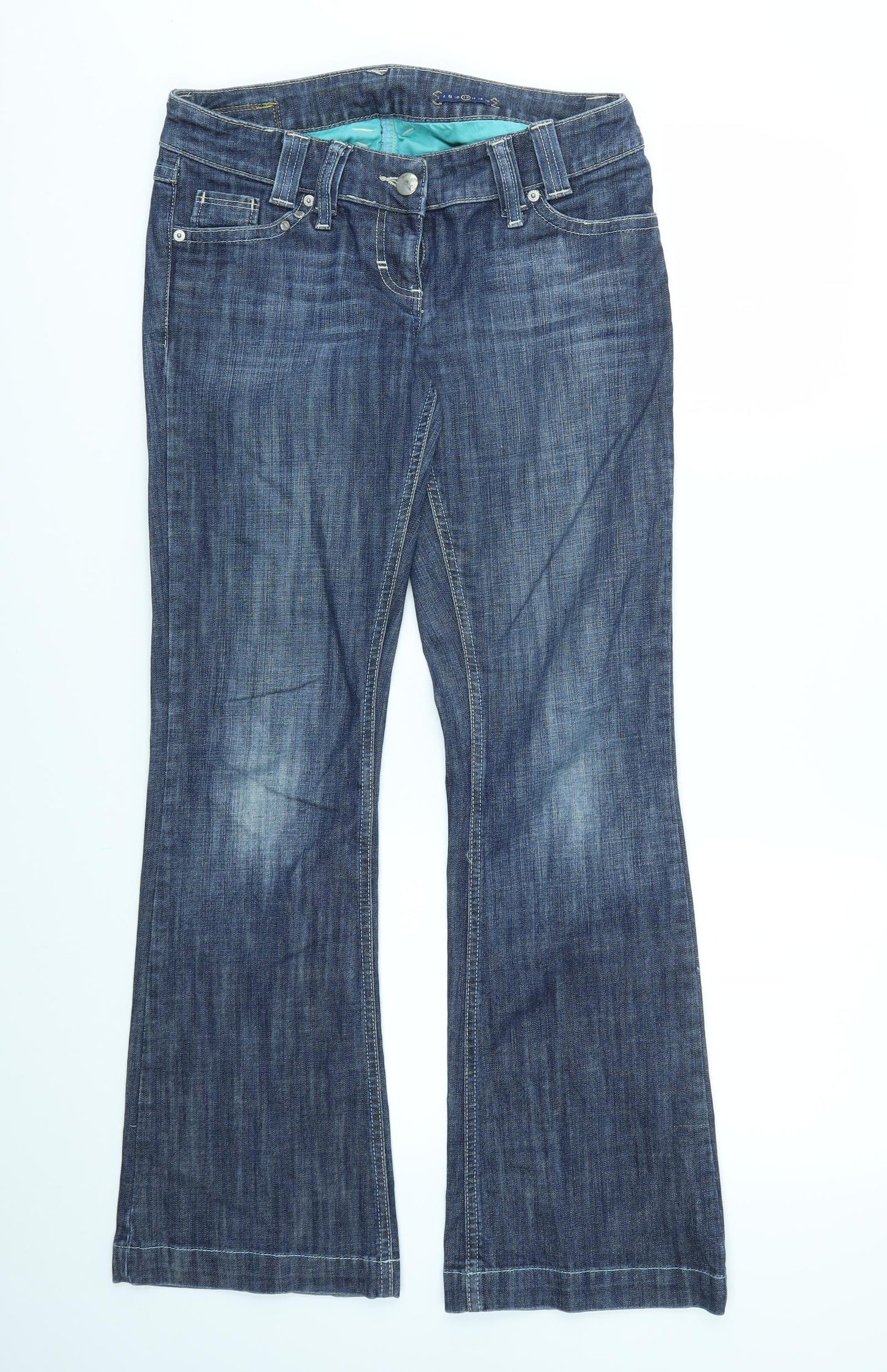 River Island Womens Blue   Straight Jeans Size 12 L31 in
