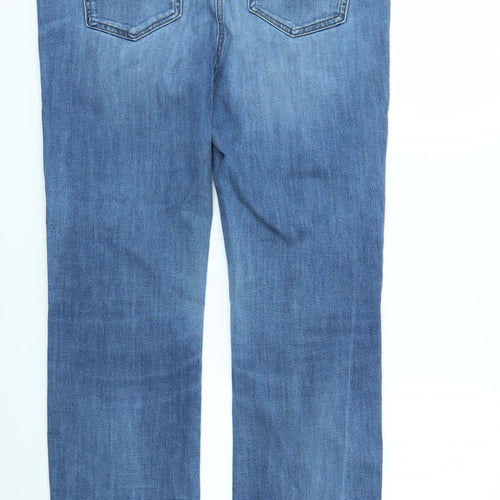 NEXT Womens Blue   Straight Jeans Size 16 L31 in