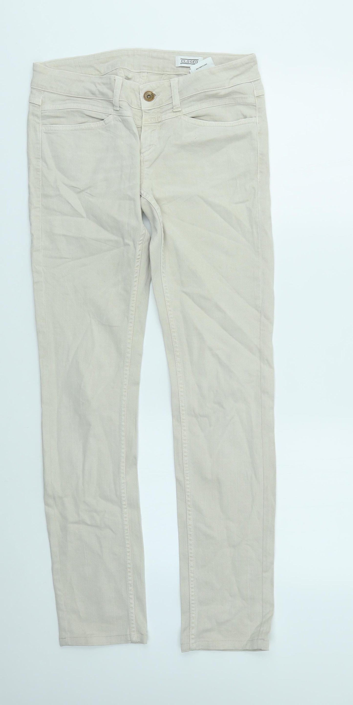 Closed Womens Beige   Skinny Jeans Size 32 L31 in