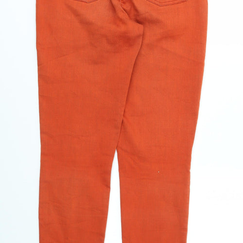 Monsoon Womens Orange   Straight Jeans Size 12 L30 in