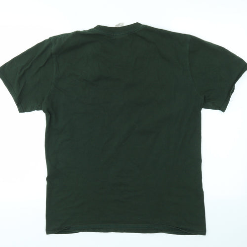 Gildan Mens Green    T-Shirt Size M