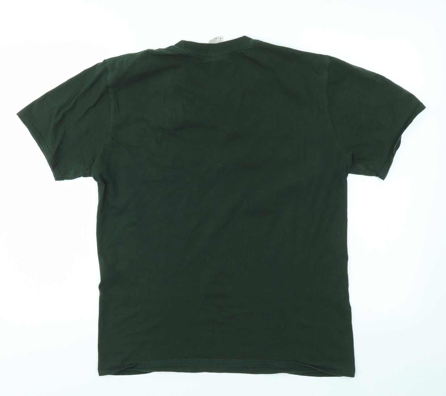 Gildan Mens Green    T-Shirt Size M