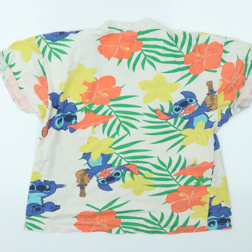 Primark Womens Multicoloured Animal Print  Basic T-Shirt Size XS