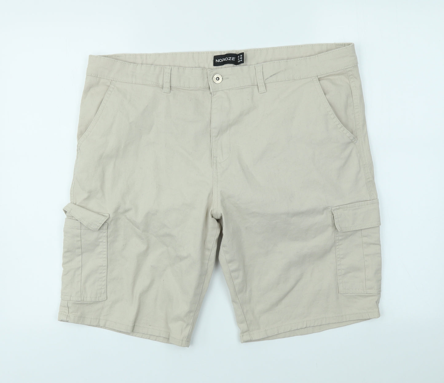 NOROZE Womens Beige   Cut-Off Shorts Size 18