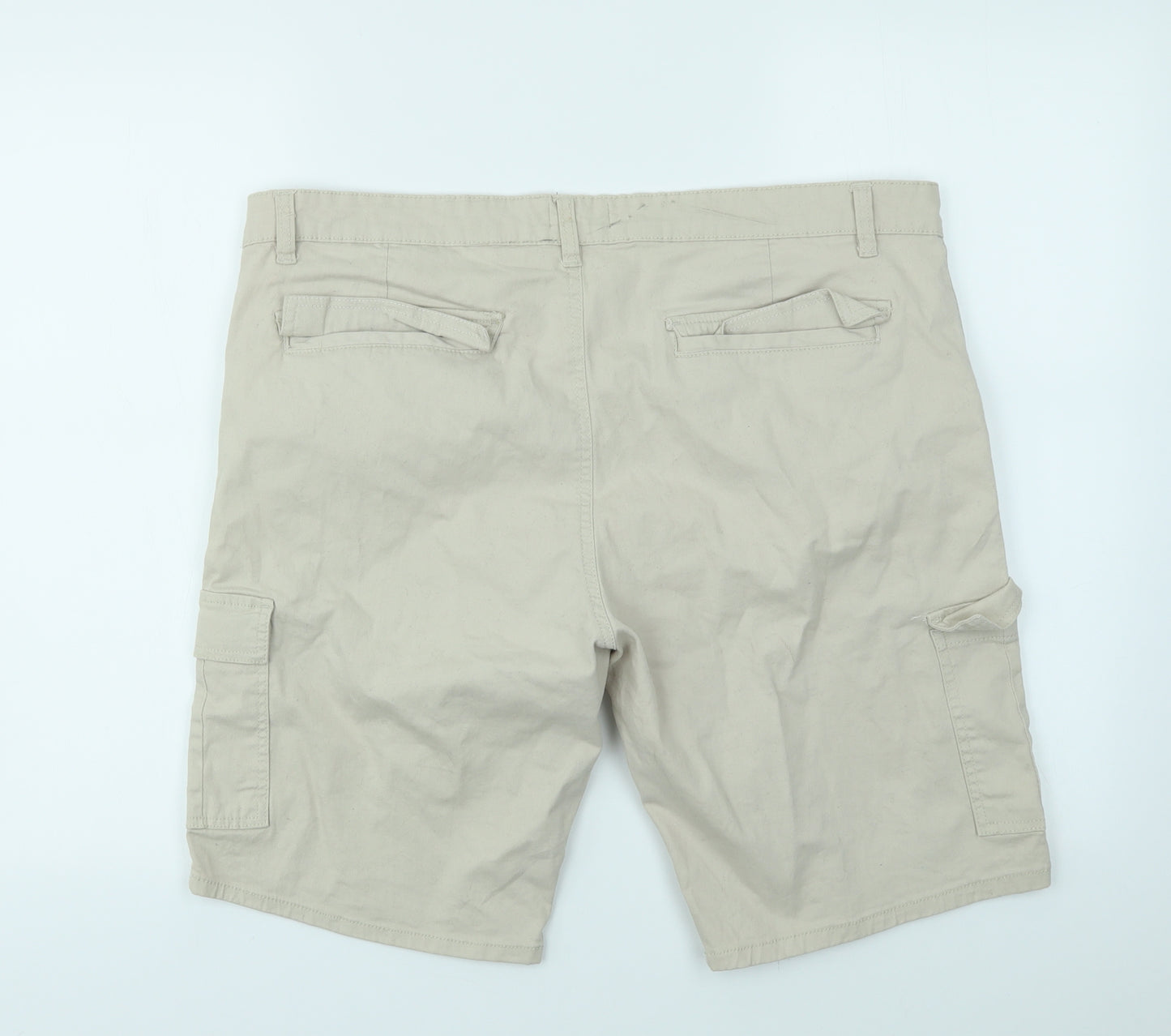 NOROZE Womens Beige   Cut-Off Shorts Size 18