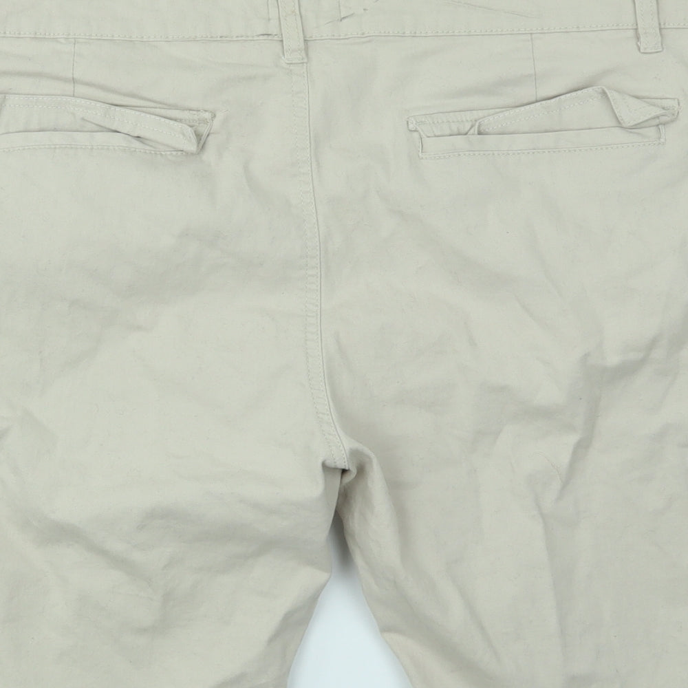 NOROZE Womens Beige   Cut-Off Shorts Size 18