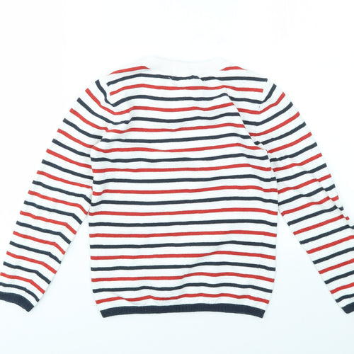 H&M Boys Multicoloured Striped  Pullover Jumper Size M