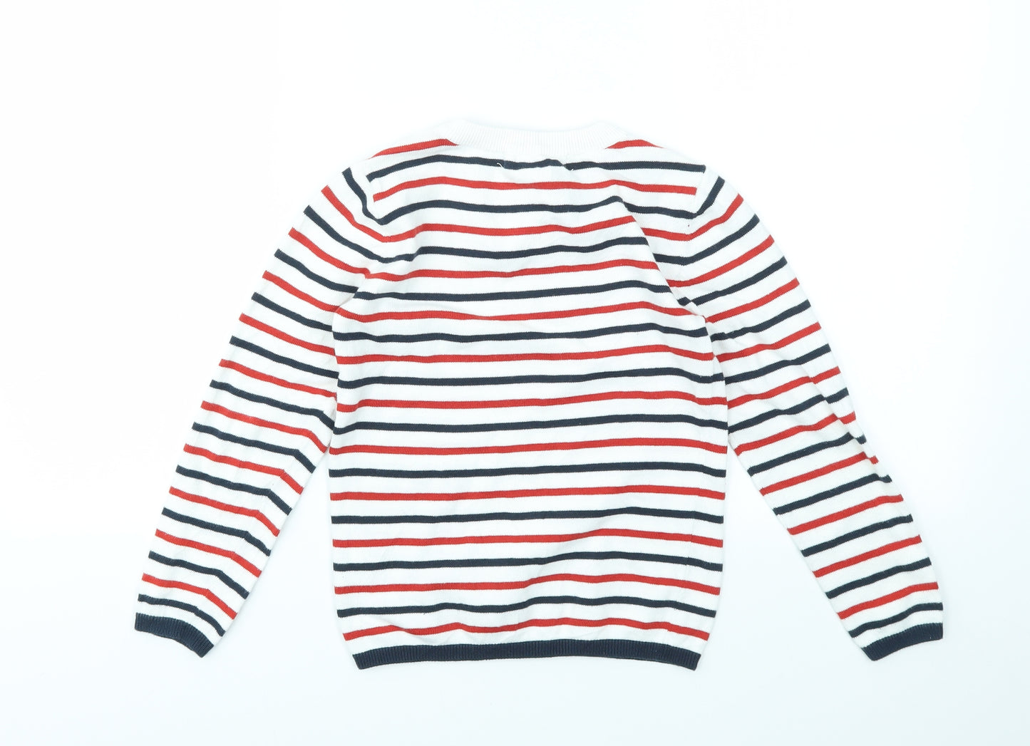H&M Boys Multicoloured Striped  Pullover Jumper Size M