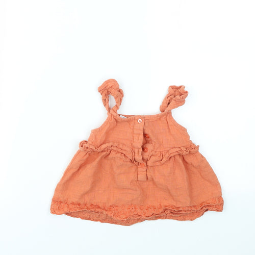 Primark Girls Orange   Basic Blouse Size 2-3 Years