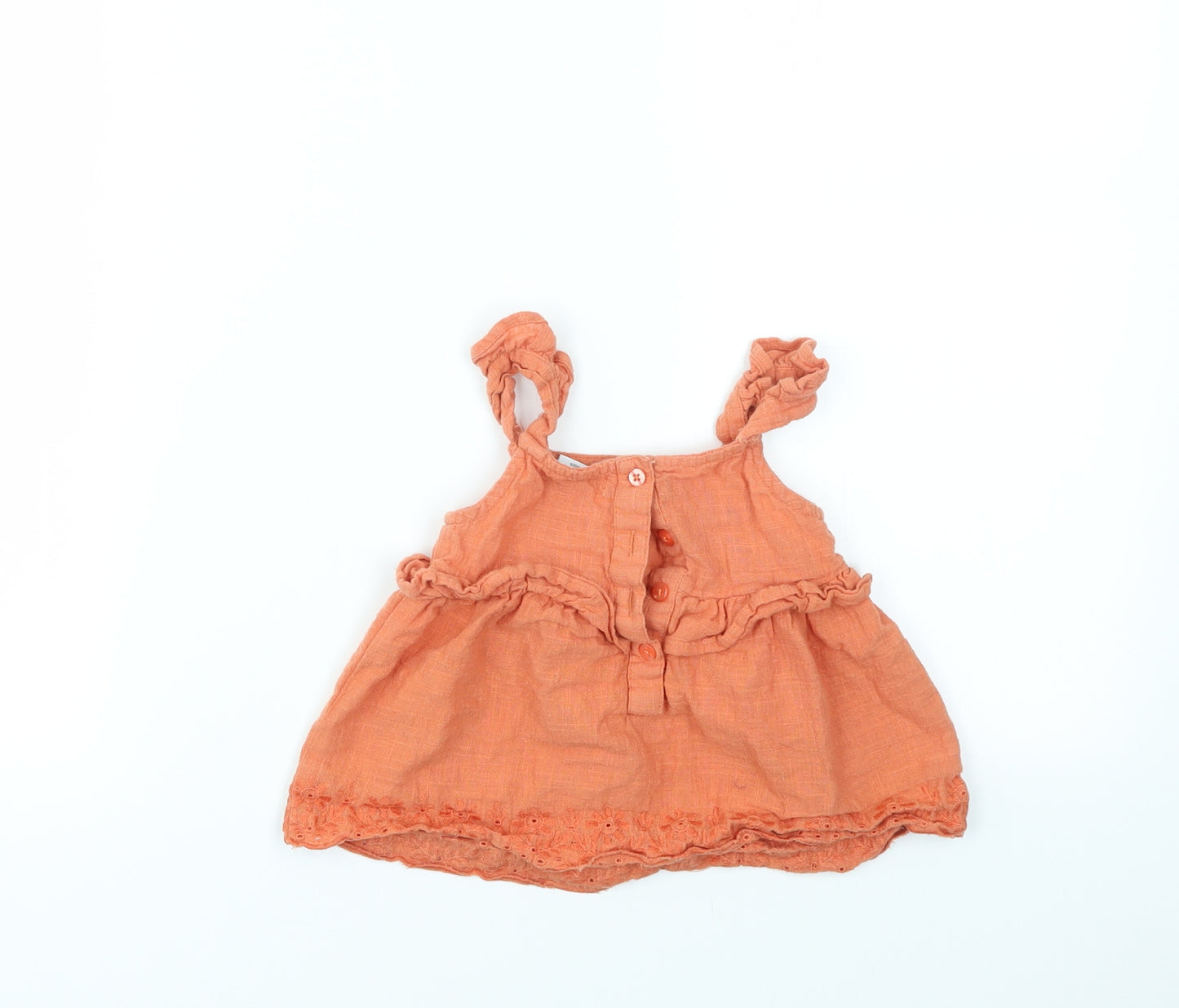 Primark Girls Orange   Basic Blouse Size 2-3 Years