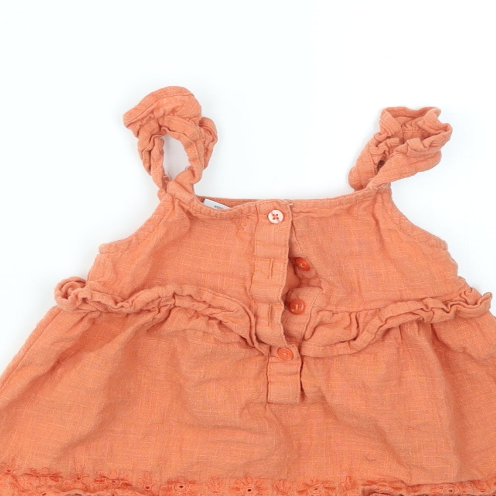 Primark Girls Orange   Basic Blouse Size 2-3 Years