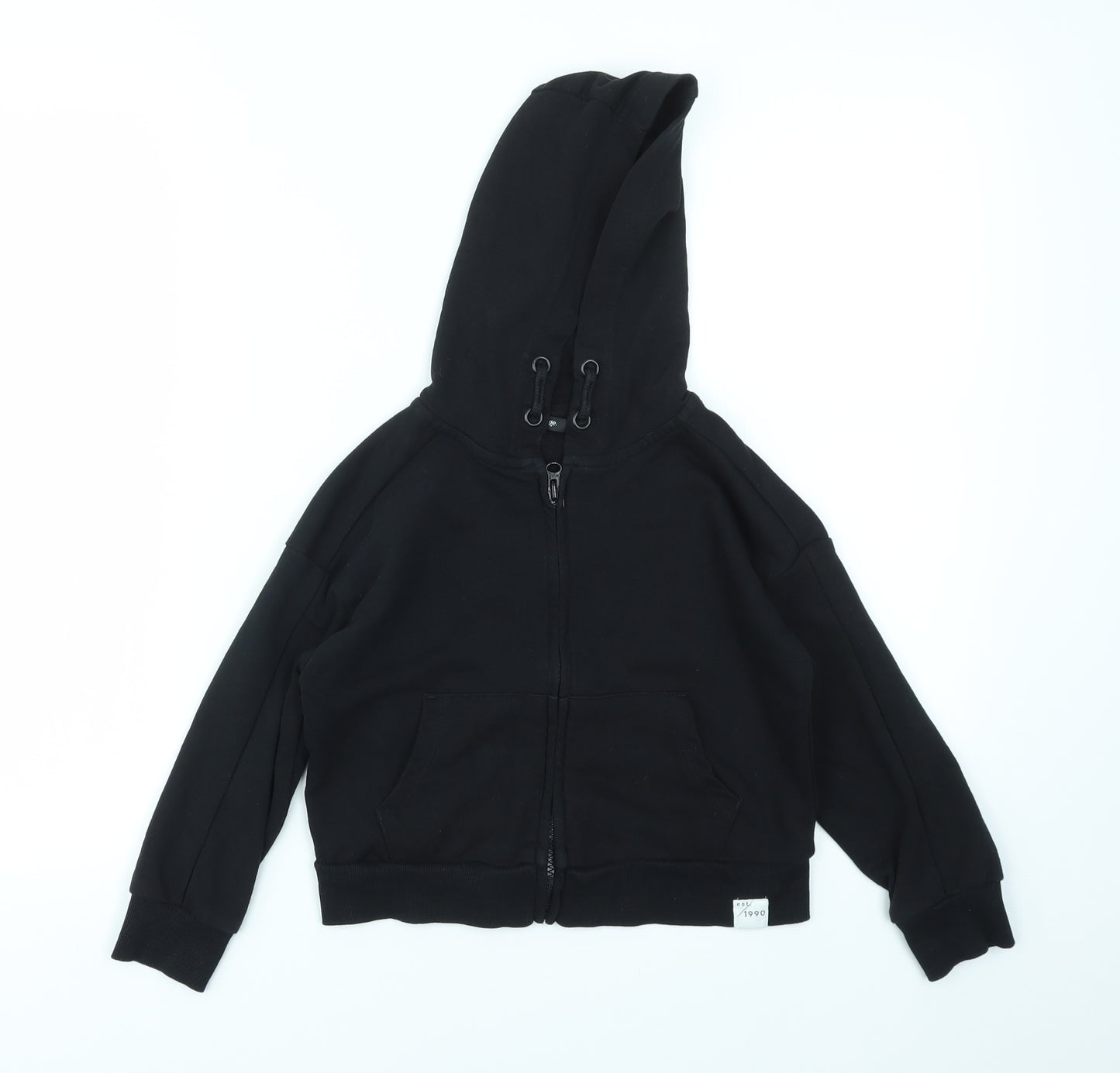 George Boys Black   Full Zip Jumper Size 6-7 Years