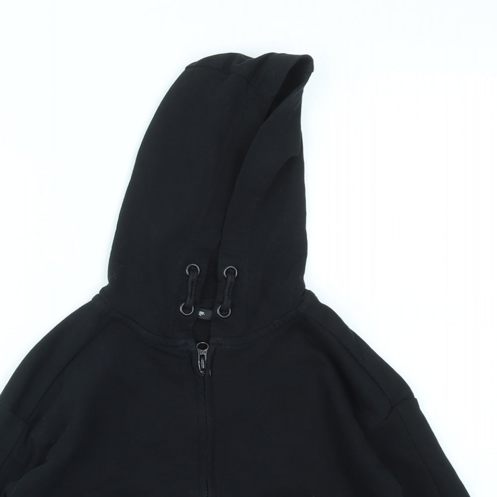 George Boys Black   Full Zip Jumper Size 6-7 Years