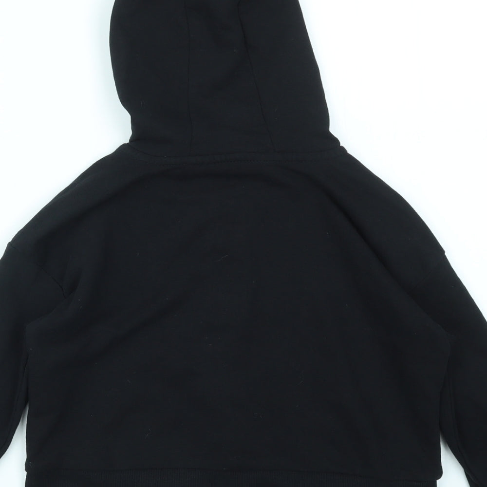 George Boys Black   Full Zip Jumper Size 6-7 Years