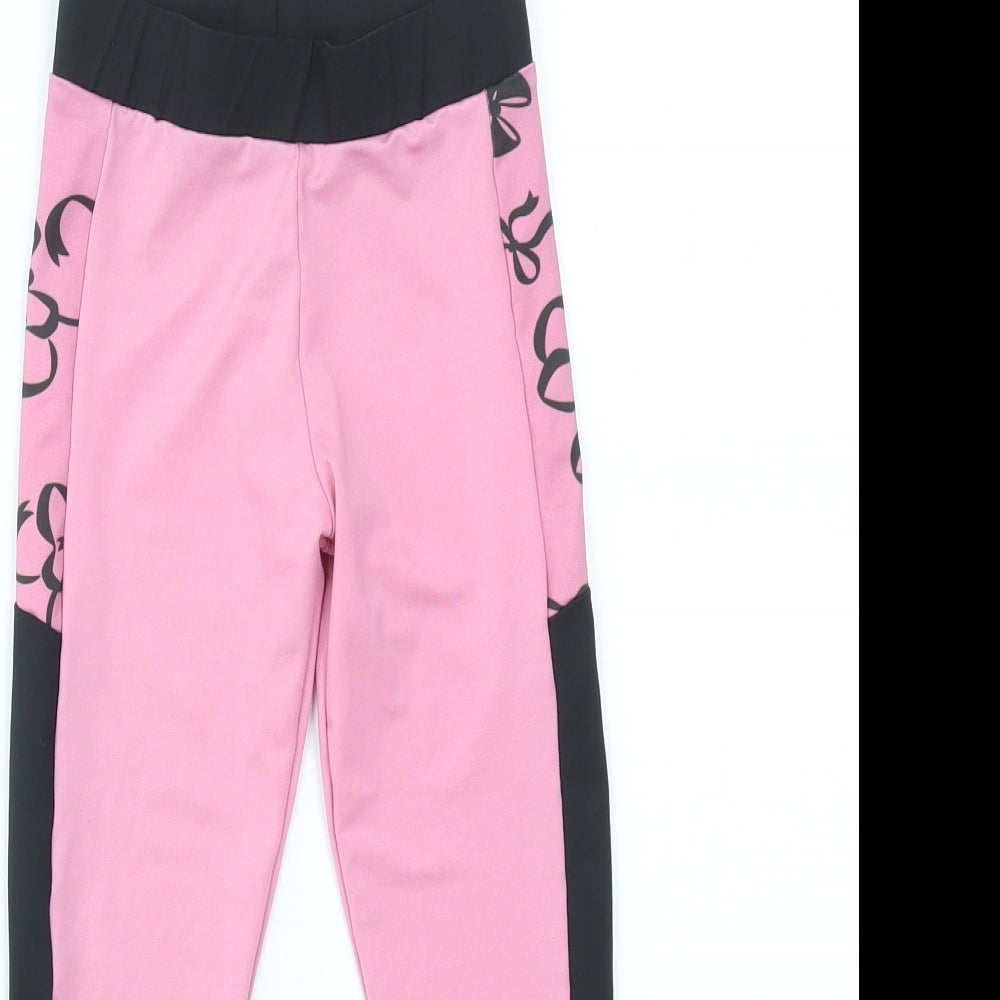 TU Girls Pink   Jegging Trousers Size 7 Years