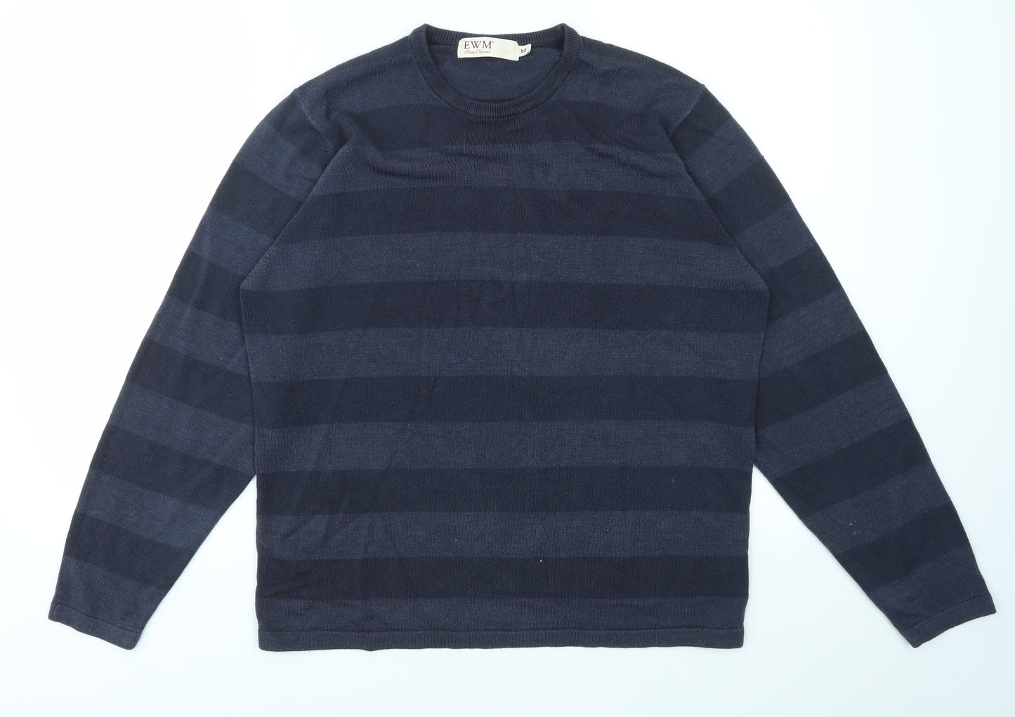EWM Mens Blue   Pullover Sweatshirt Size M