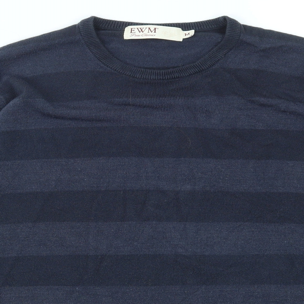EWM Mens Blue   Pullover Sweatshirt Size M