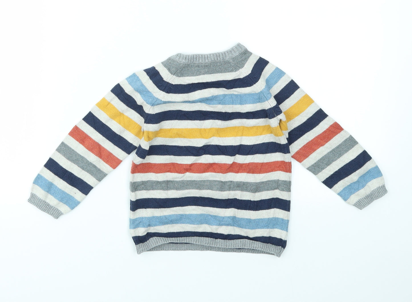 H&M Boys Ivory Striped  Pullover Jumper Size 12-18 Months