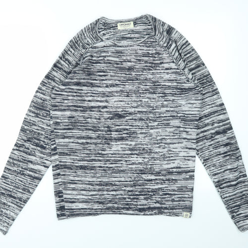 Orignals Mens Blue   Pullover Sweatshirt Size M